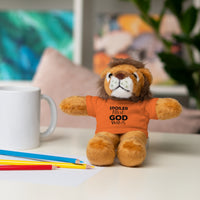 Spoiler Alert: God Wins Stuffed Animals with Tee | Teddy Bear | Bunny | Lamb | Panda | Lion | Jaguar