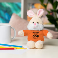Spoiler Alert: God Wins Stuffed Animals with Tee | Teddy Bear | Bunny | Lamb | Panda | Lion | Jaguar