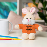 Spoiler Alert: God Wins Stuffed Animals with Tee | Teddy Bear | Bunny | Lamb | Panda | Lion | Jaguar