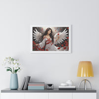 🌟 "Ethereal Grace: Framed Angel Posters in Three Timeless Colors" 🌟 Framed Horizontal Poster | Asian Female Angel