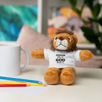 Spoiler Alert: God Wins Stuffed Animals with Tee | Teddy Bear | Bunny | Lamb | Panda | Lion | Jaguar