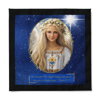 🌟 "Angelic Comfort: Heavenly Guardian Duvet Cover with Psalm 91:11" 🌟Ukrainian Female Angel Duvet Cover
