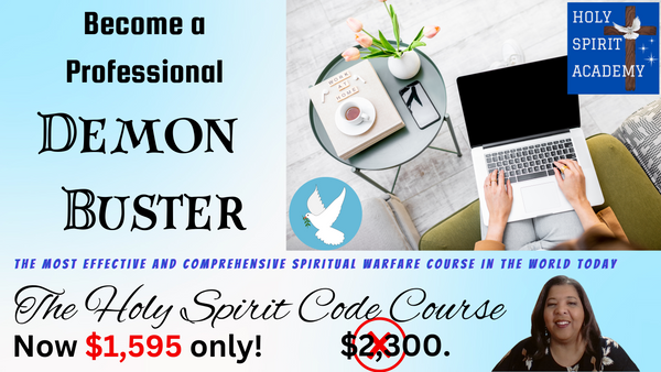 Change the World from the Comfort of your Home. The Holy Spirit Code Course poster. Now on sale for only $1,595.