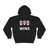 God Wins | Inspirational | Christian Gift | Unisex Heavy Blend™ Hooded Sweatshirt