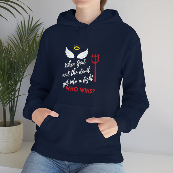 God Wins | Inspirational | Christian Gift | Unisex Heavy Blend™ Hooded Sweatshirt