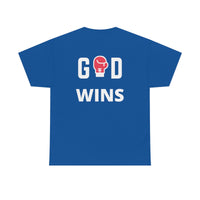 God Wins | Inspirational | Christian Gift | Unisex Heavy Cotton Tee