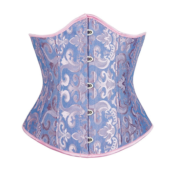 Chic Floral Pattern Brocade Underbust Corset Plus Size XS at  Women's  Clothing store