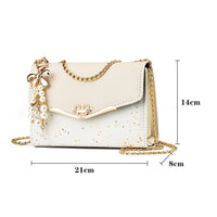 Rhinestone Handbag for Women | Diamonds Shoulder Bag | Purse | Ladies Female Crossbody Bag | Shining Messenger Clutch Bags | Square
