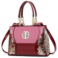 New Patent Leather Shiny Women Bag Fashion Luxury Design Atmospheric Handbag Large Capacity Women's Shoulder Messenger Bag