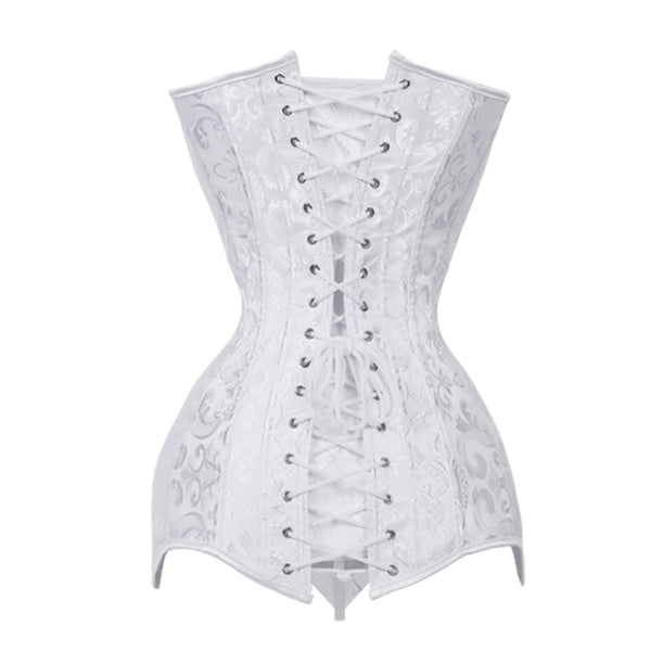 Black or White 🌟 Elegance Defined: Jacquard Over bust Bone-In Corset –  My Beautiful Healing