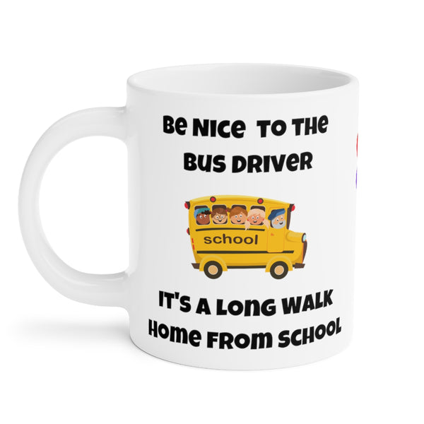 Bus Driver Ceramic Mugs Left