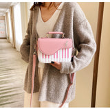 Cute Ladies Piano Pattern Fashion Leather Casual Handbag | Shoulder Bag | Crossbody Messenger Bag